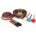 Harmonic Healing,  Musical Signing bowls SET, CHAKRA HEALING, TIBETAN SINGING BOWLS SET OF 7 NOTES -12.5-27.5 Cm