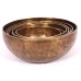 Harmonic Healing,  Musical Signing bowls SET, CHAKRA HEALING, TIBETAN SINGING BOWLS SET OF 7 NOTES -12.8-28 Cm