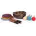 Harmonic Healing,  Musical Signing bowls SET, CHAKRA HEALING, TIBETAN SINGING BOWLS SET OF 7 NOTES -12.8-28 Cm