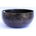 Saturn - Planetary, Therapeutic, Handmade, Nerabati, Etching, Carving (Double Bajra / Om), Singing Bowl - Extra Small Size