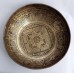 Neptune - Planetary, Therapeutic, Handmade, Jambati, Etching, Carving (Double Bajra/Hum with Design), Singing Bowl - Large Size