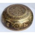 Neptune - Planetary, Therapeutic, Handmade, Jambati, Etching, Carving (Double Bajra/Hum with Design), Singing Bowl - Large Size