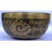 Moon Sidereal - Planetary, Therapeutic, Handmade, Jambati, Etching, Carving (Tibetan Symbol Shou / Fire Symbol), Singing Bowl - Small Size