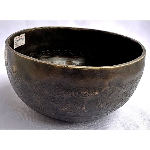 Jupiter - Planetary, Therapeutic, Handmade, Nerabati, Etching, Carving (Mantra / Endless Knot), Singing Bowl - Extra Small Size