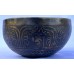 Pluto - Planetary, Therapeutic, Handmade, Nerabati, Etching, Carving (Parasol (Eight auspicious symbol) / Hum writing in Sanskrit), Singing Bowl - Extra Small Size