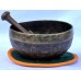 Solfeggio MI - Healing, Therapeutic, Handmade, Nerabati, Etching, Carving (Buddha's Eyes / Om), Singing Bowl - Extra Small Size