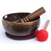 Saturn - Planetary, Therapeutic, Handmade, Nerabati, Etching, Carving (Mandala / Double Bajra), Singing Bowl - Small Size 