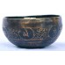 Alpha Waves - Planetary, Therapeutic, Handmade, Nerabati, Etching, Carving (Conch Shell / Buddha's Eyes), Singing Bowl - Mini (XX Small) Size