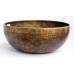 Hydrogen Gamma - Healing, Therapeutic, Handmade, Jambati, Etching, Carving (Hum / Om), Singing Bowl - Medium Size