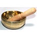 HOPI - Therapeutic, Anti Stress, Planetary, Nerabati, Handmade, Golden 'Shiny Dark' Singing Bowl - Mini (XX Small) Size