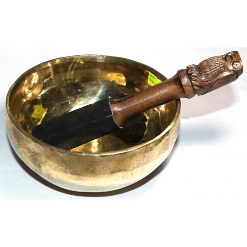 LILITH - Healing, Planetary, Therapeutic, Handmade, Nerabati 'Shiny Dark' Singing Bowl - Extra Small Size