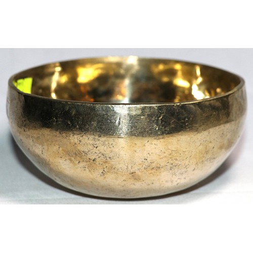 Nodical Month - Planetary, Therapeutic, Healing, Handmade, Nerabati, Plain Golden 'Shiny' Singng Bowl - Extra Small Size