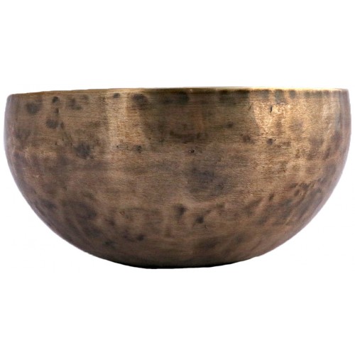 Nodical Month  - Musical, Therapeutic, Healing, Handmade, Nerabati, Plain Antique Spotted Singng Bowl - Small Size