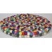 KNOTTED FELT CUSHION FOR SINGING BOWLS, to get best sound  and Safety for any kinds of Singing Bowls, Meditation Cushion, Kitchen table Cushion (Rainbow Color) - XX Large Size