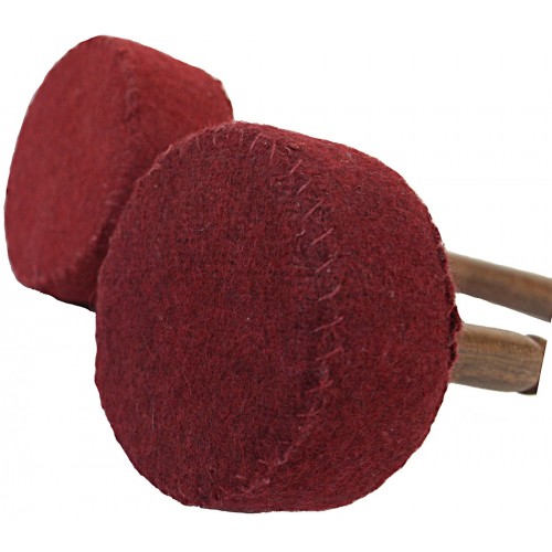 HARD FELT Mallet (Drumstick/Singing Bowl Stick) to play singing bowls essential - Large Size