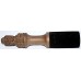 DESIGNED CARVED HANDLE (GOD HEADED) RINGER (Beater/Leather stick/Singing Bowl Stick) to play singing bowls essential - Large Size