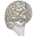 Ganesh Carving Conch Shell(SANKHA), powerful ancient healing (therapeutic) instrument, Hand work, White Color - Small Size