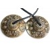   Meditation,Theraputic, Deheraduni Tingshaw/Cymbal Eight Auspicious Dice Design - Medium Size